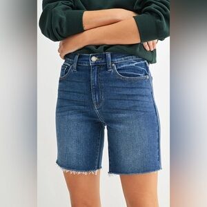 NWT JBD Scissor Cut Longer Length Blue Denim Shorts M